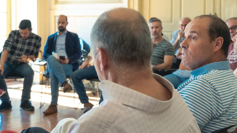 Contacto com trabalhadores do piquete de greve