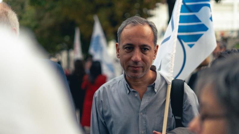 Contacto com trabalhadores do piquete de greve